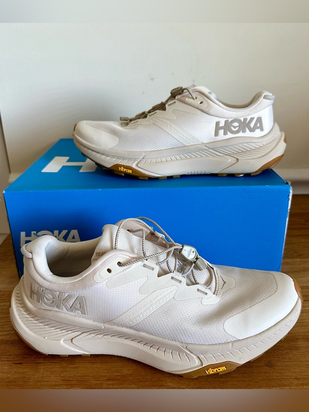 Hoka Transport Women Size 9 Eggnog Sneakers